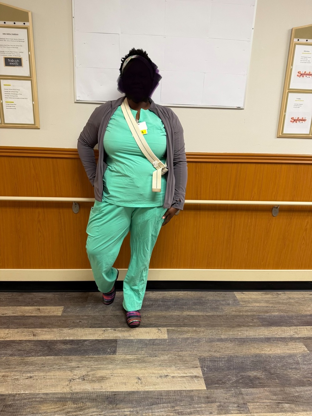 Women's mandala Scrub set Mint Green